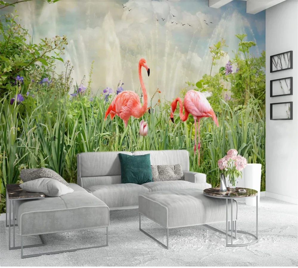 Пользовательские 3D обои росписи современный минималистский маленькие свежие