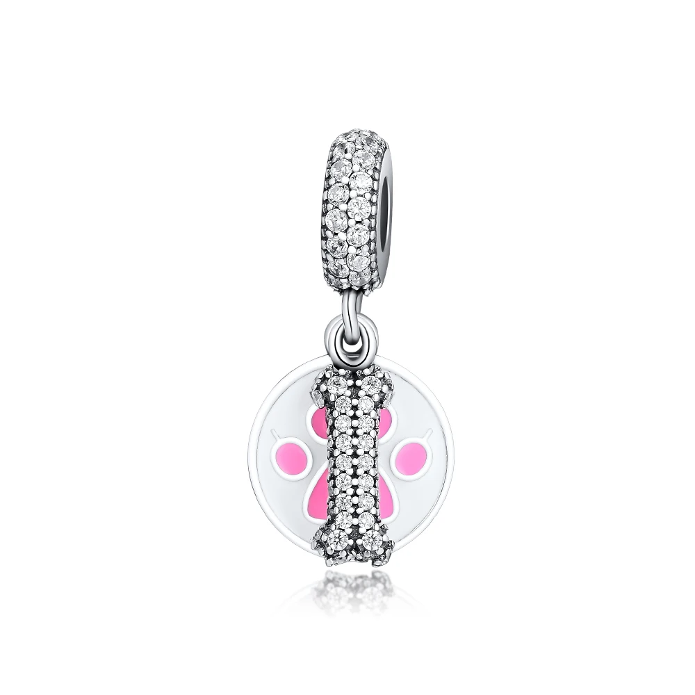 CKK Beads Original 925 Sterling Silver Charms I Love My Dog Bead Fits Pandora Bracelet Women Gift DIY Jewelry kralen pulsera | Украшения и