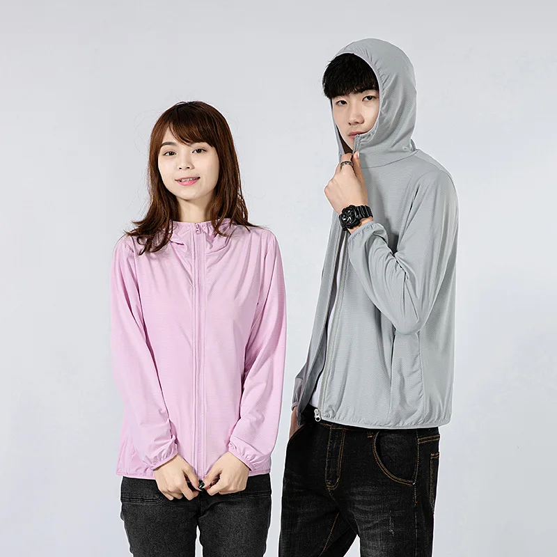 

Sunscreen Clothing: Multi-color, thin, breathable and UV proof outdoor skin clothing, fishing couples clothing