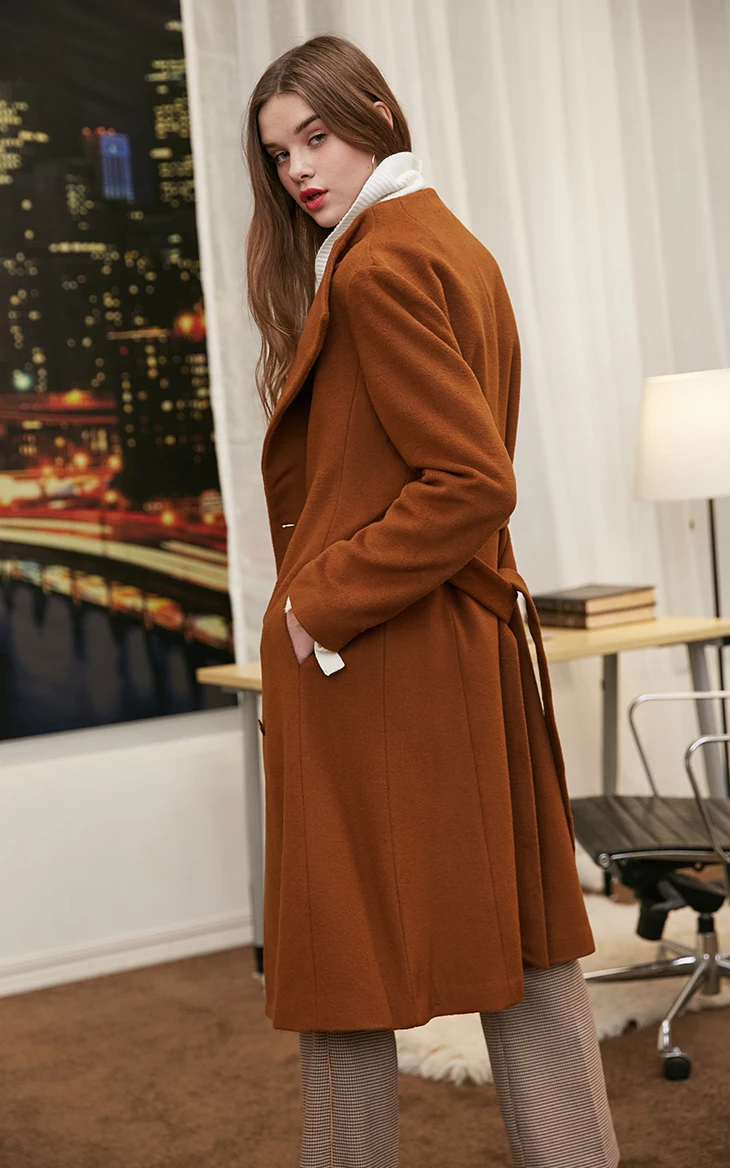Vero Moda женское маленькое шерстяное пальто с высоким воротником на пуговицах | 318327539