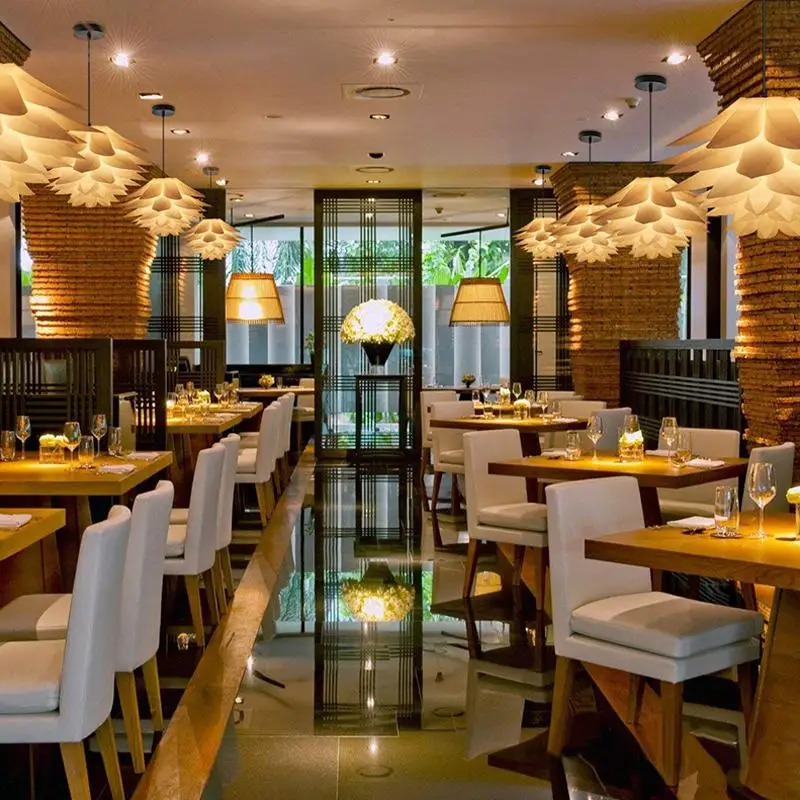 Люстра в форме лотоса абажур DIY цветок шестислойная лампа романтическая комната