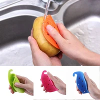 2pcs pvc cleaning brushes soft silicone scouring pad washing sponge dish bowl pot cleaner washing tool kitchen accessories