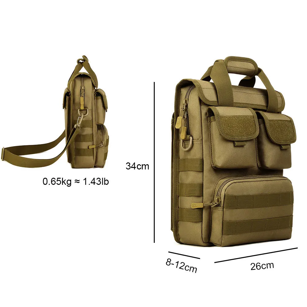 Протектор Плюс тактическая сумка 12 дюймов ноутбук Военный стиль Кроссбоди камуфляж Molle Охота Кемпинг Туризм Спортивная Сумка