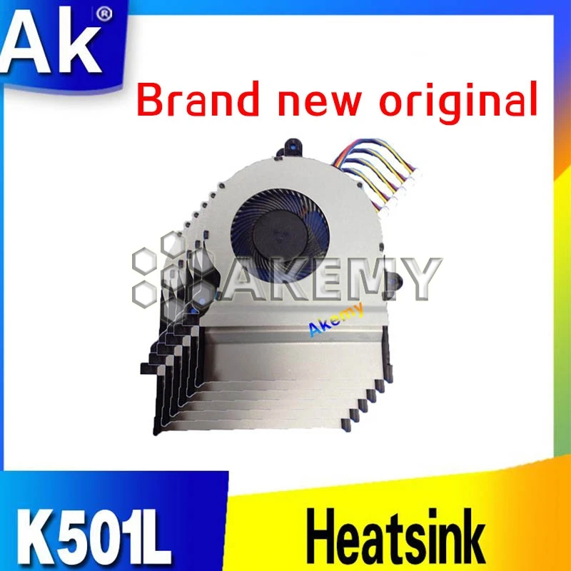 Akemy Новый охлаждающий вентилятор для процессора For Asus K501UX A501L V505L K501LB5200 K501L 13nb08q1t01011