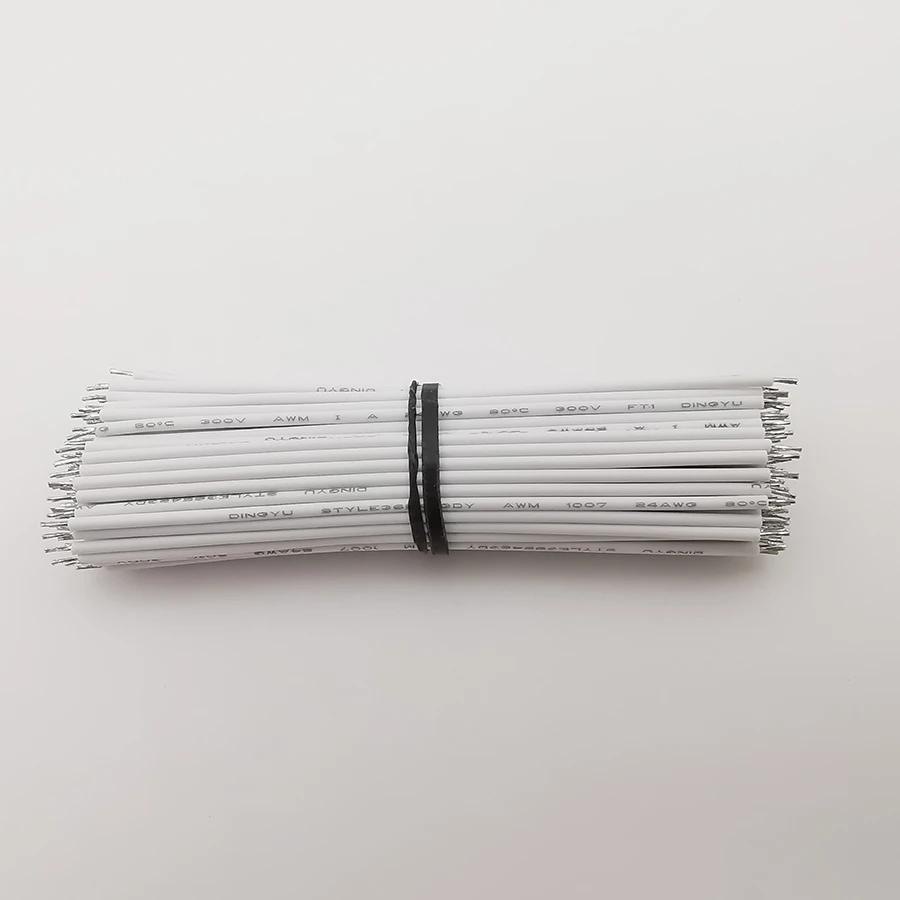 

Плата для электроники 24AWG с покрытием олова, 100 шт., кабель для пайки ПП, длина электронных проводов 5 см, 8 см, 10 см, 15 см, 20 см