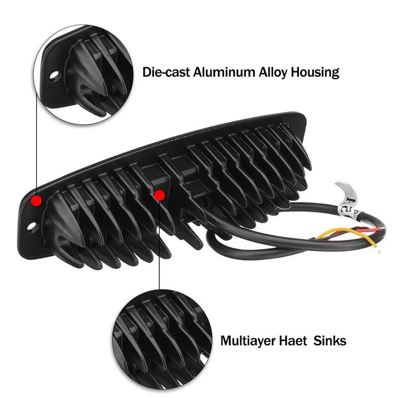 

4 Pcs Led Work Light Bar Flush Mount Flood Driving Fog Lamp 7 Inch & 6 Inch
