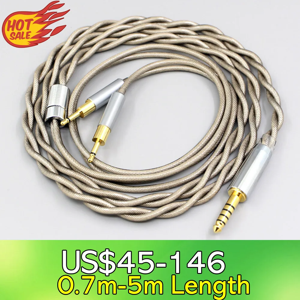 LN007825 type 6 756 core 7n Litz OCC посеребренный кабель для наушников Sennheiser HD700 2 5 мм