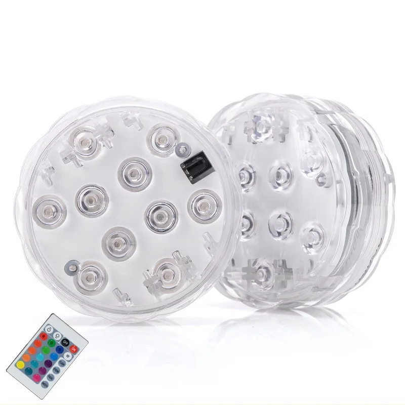 

Led Remote Controlled RGB Submersible Pool Light Underwater Lights Outdoor Lighting Swimming Pool Accessories Garden Decoration