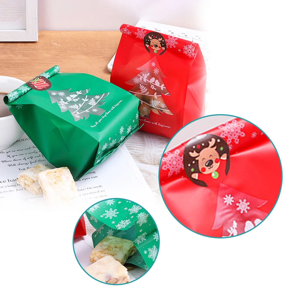 50 шт./набор бумажные пакеты для упаковки подарков