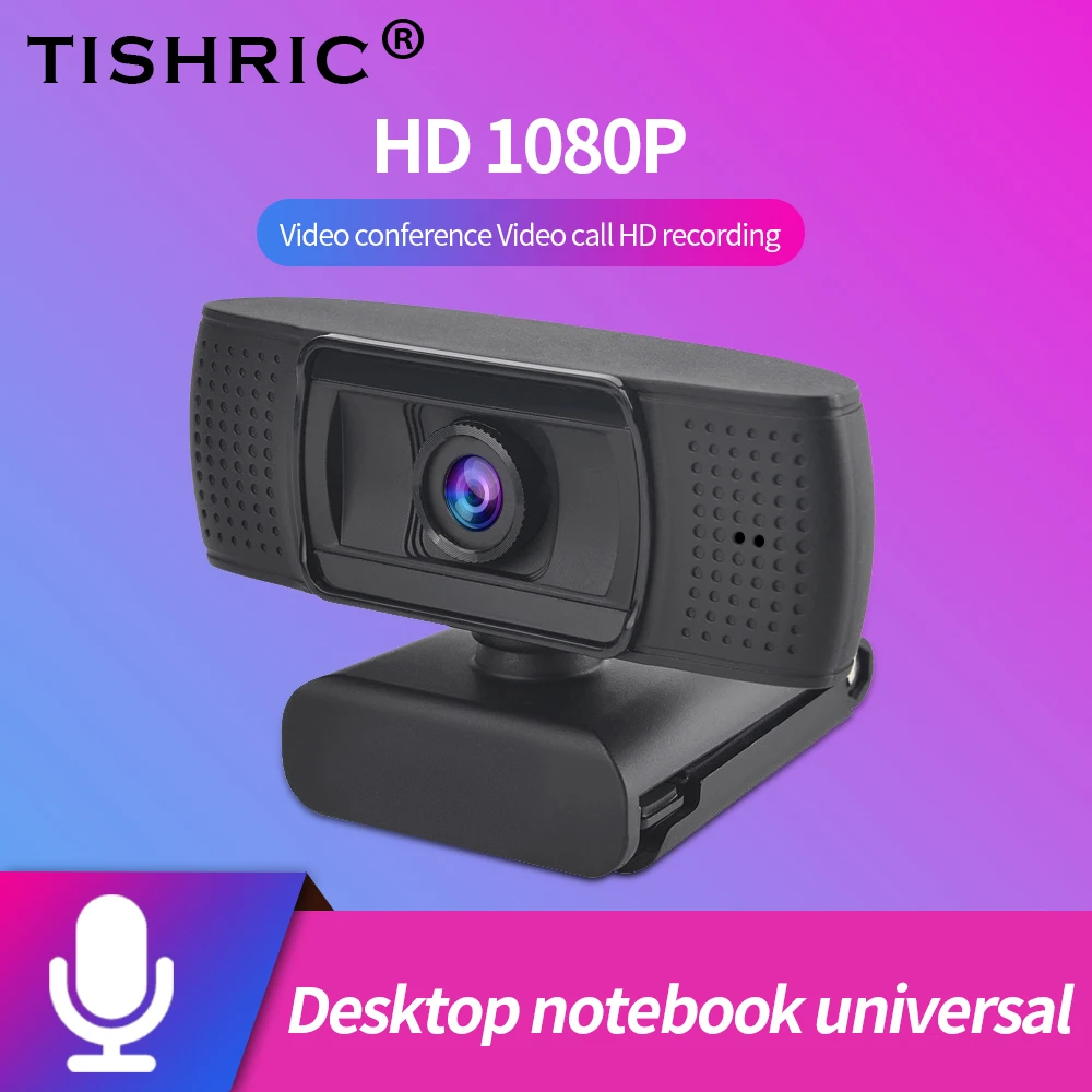 

TISHRIC Ashu H601 1080P USB Web HD Camera 200W Pixel High-definition Webcam Built-in Microphone For Live Online Teach And Meet