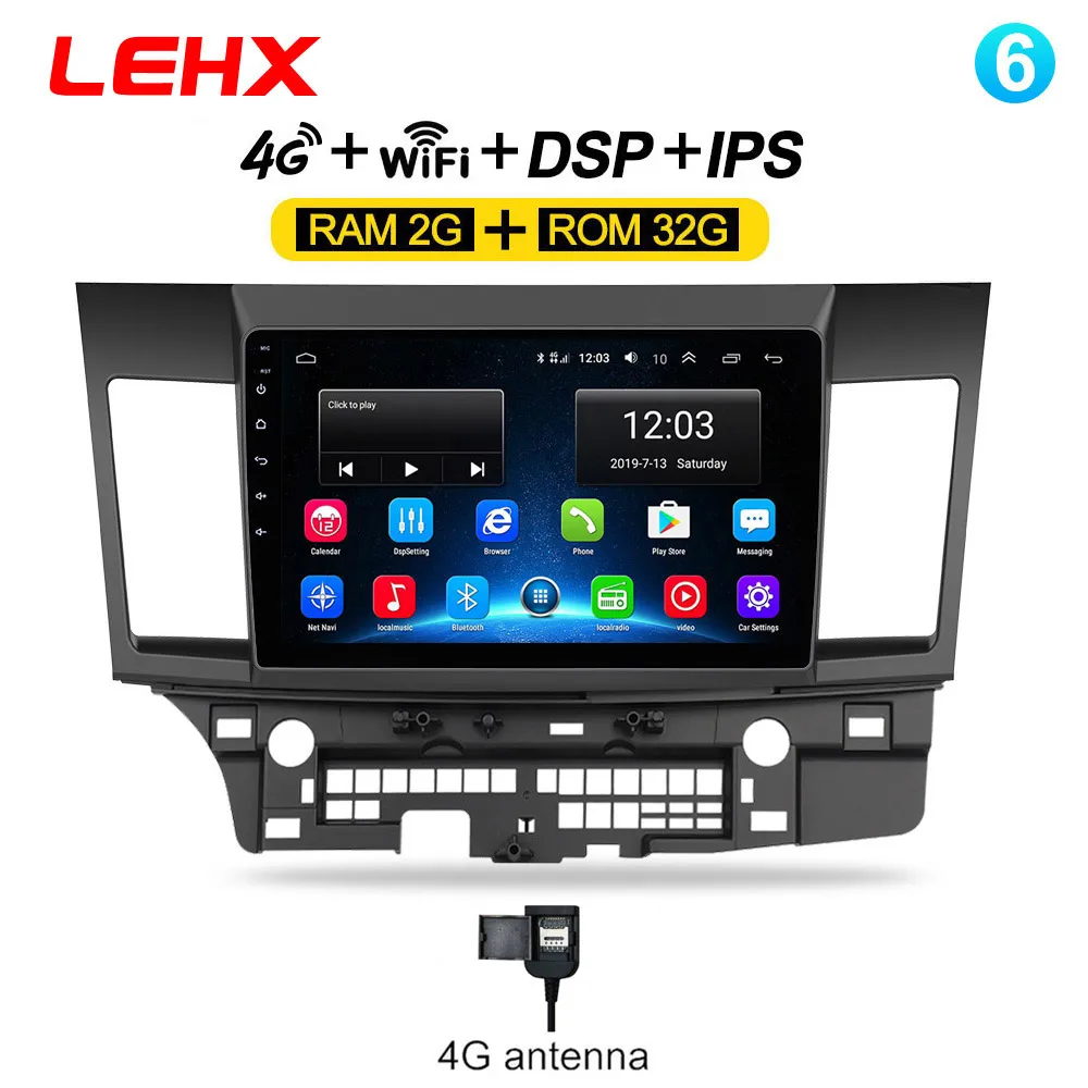 Автомобильный Android 8,1 автомобильный dvd мультимедиа для MITSUBISHI LANCER 10,1 дюймов 2 DIN Gps навигация Радио Видео Аудио плеер - Цвет: LAN-932-4G