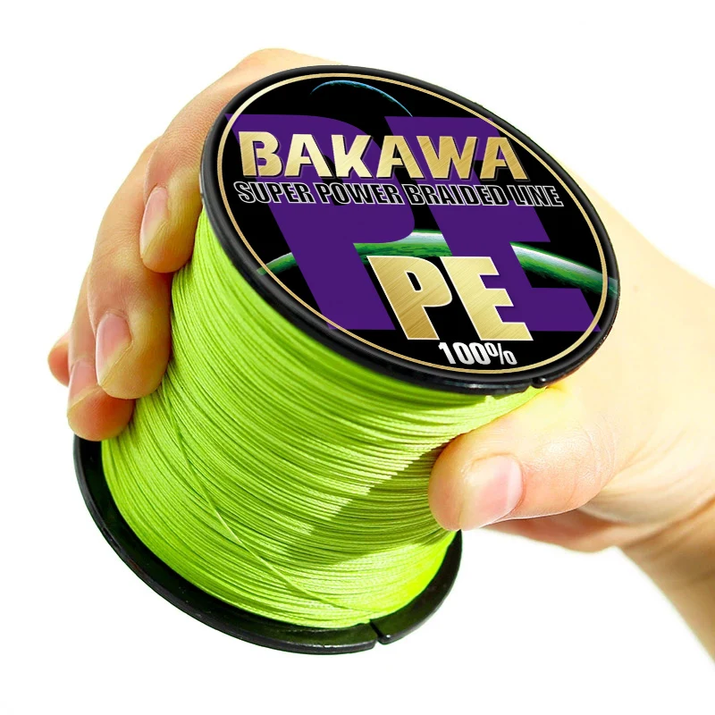 Плетеная рыболовная леска BAKAWA 4 японская многонитевая 300 м для ловли карпа в