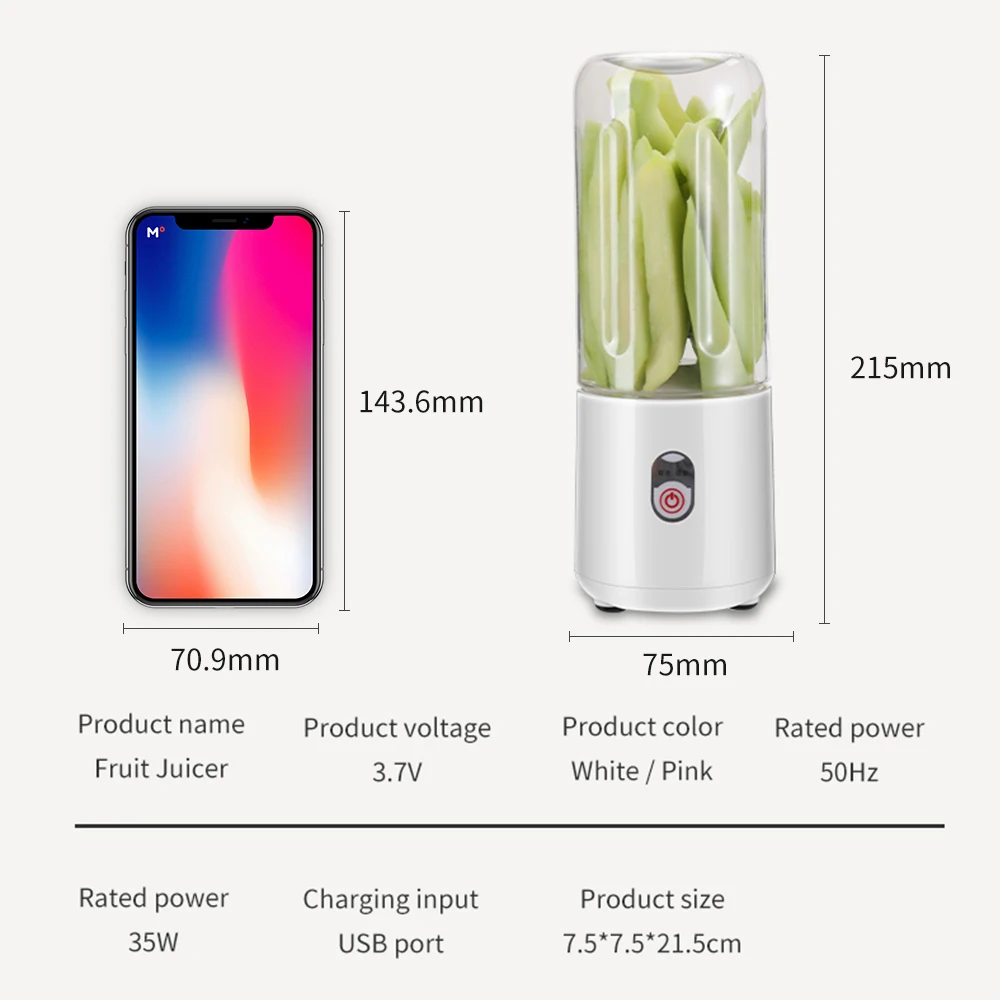 Мини соковыжималка портативный блендер Кухонный комбайн бытовые портативные