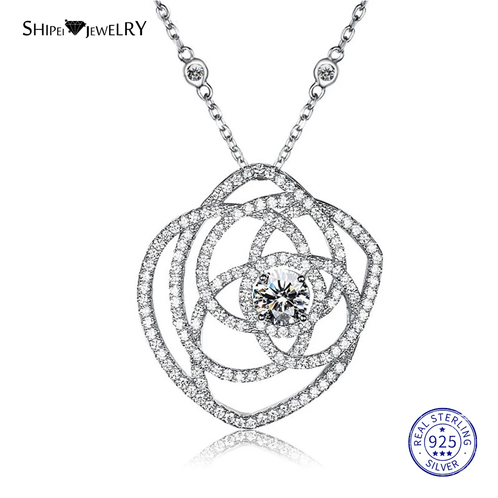 Shipei 100% Стерлинговое Серебро 925 пробы персонализированный Белый Золотой розовое