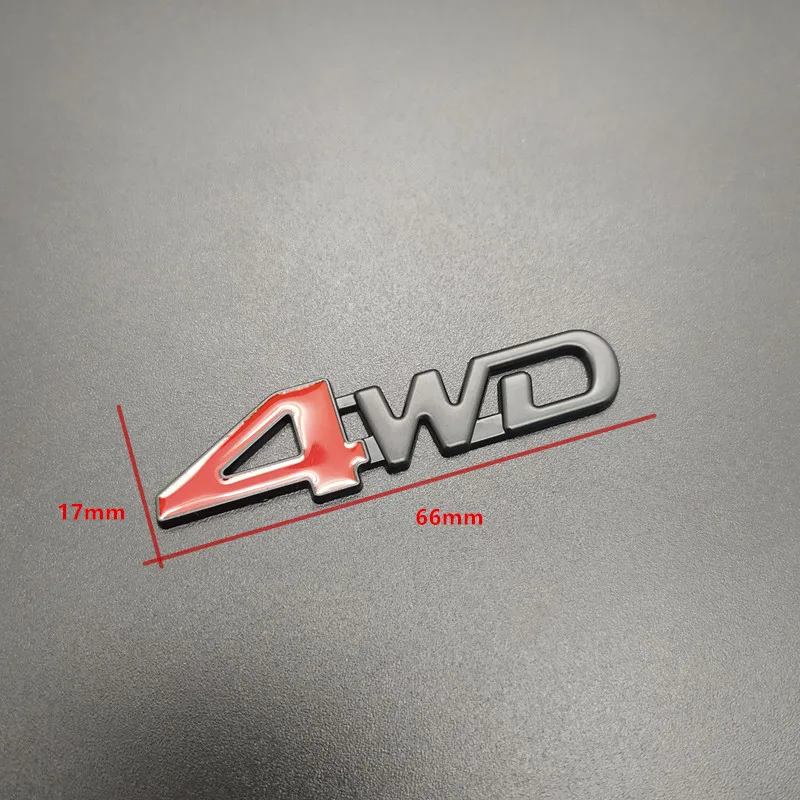 2 шт. Автомобильный задний боковой металлический 4x4 RC автомобиль 4WD Наклейка 3D