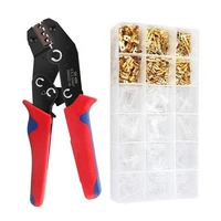 600pcset cold pressed assorted crimp terminal para fio combination plug spring boxed connector cross wire crimping tool