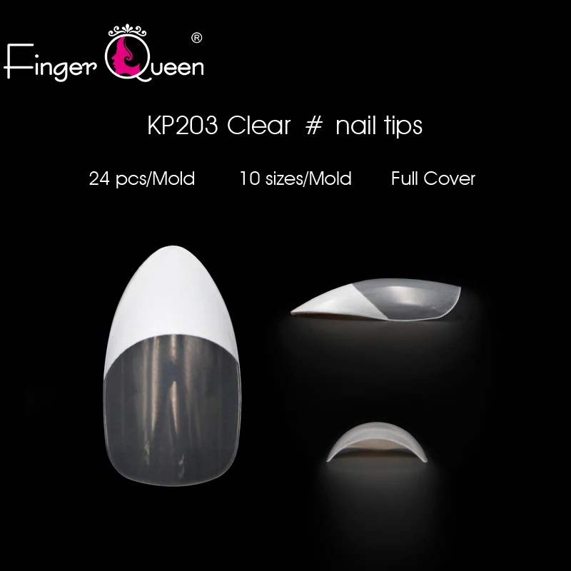 FQ203-100P-clear 100 шт./компл. с коробкой высокое качество накладные ногти балерина гроб ногти Советы поддельные ногти съемный ногти АРТ Тип FQ203 - Цвет: FQ203-100P-clear