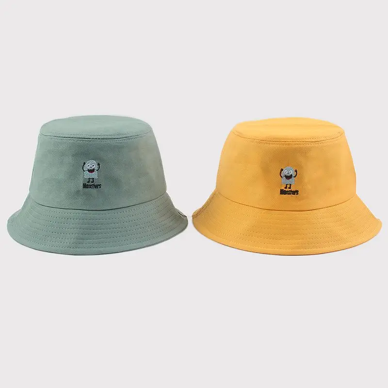 

Ldslyjr Cotton Cartoons Print Bucket Hat Fisherman Hat Outdoor Travel Hat Sun Cap Hats for Men and Women 219