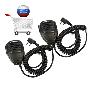 2 шт. Baofeng динамик микрофон рация микрофон динамик микрофон Аксессуары для Baofeng искусственная фантазия Baofeng двойная радиосвязь.