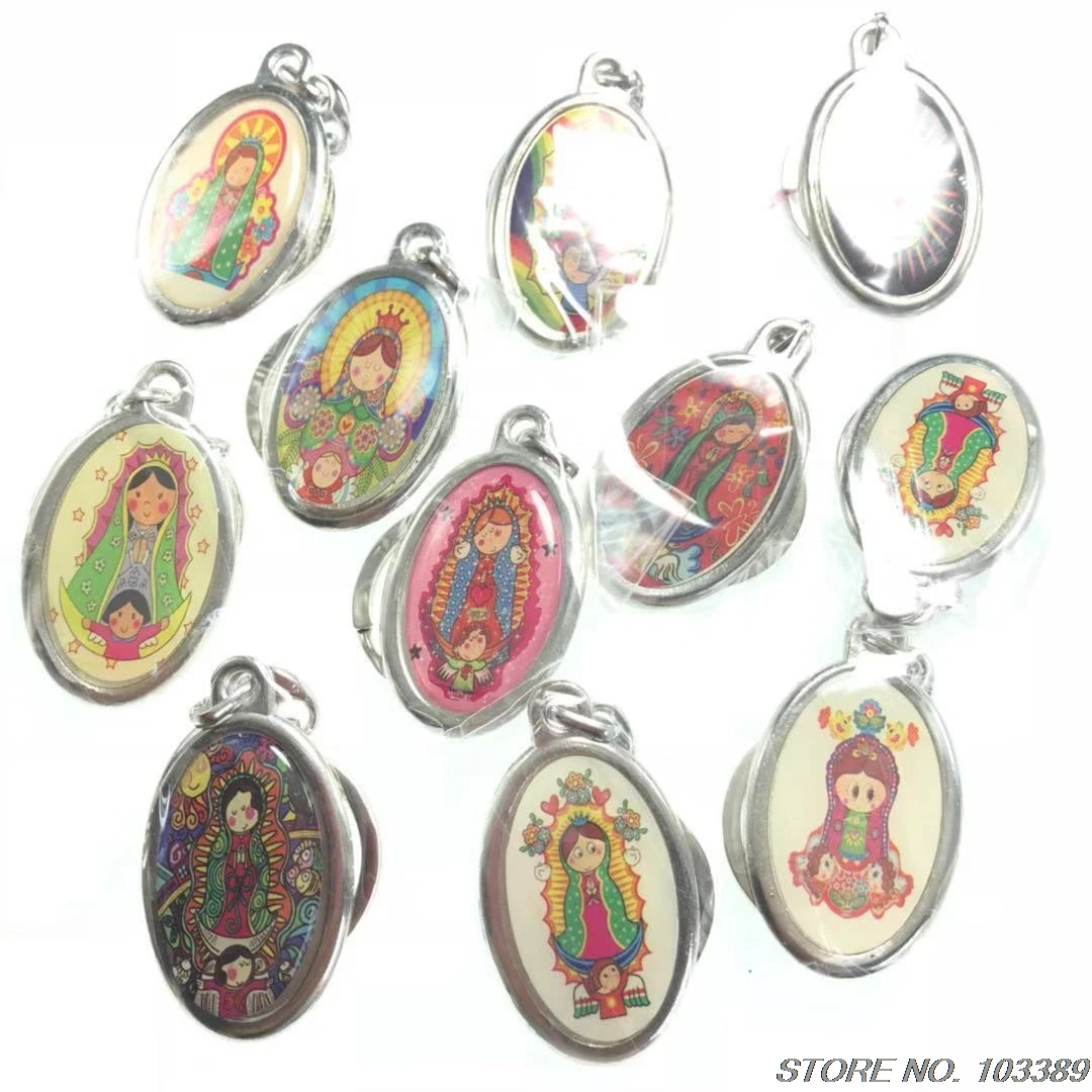 Бесплатная доставка цепочка для ключей с эпоксидным рисунком католического