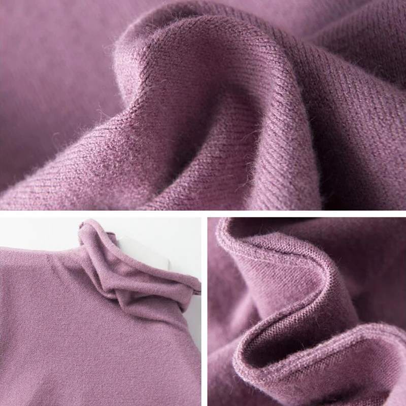 TIGENA 2019 Autumn Winter Sweater Women Turtleneck Long Sleeve Knitted Cashmere Female Jumper Ladies Tops Pink Yellow | Женская одежда