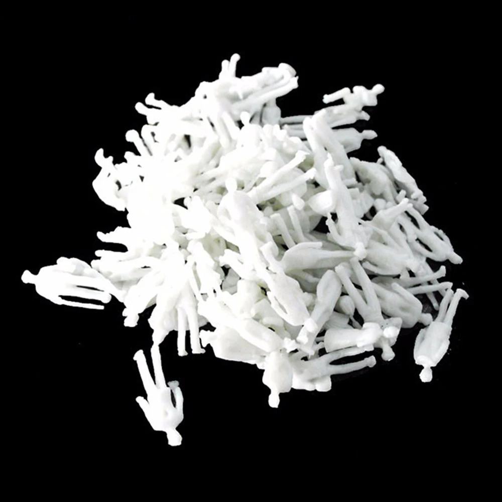 

100 1:100 White Unpainted People Figure Model Model Character Train Scenery For Sand Table Model Making