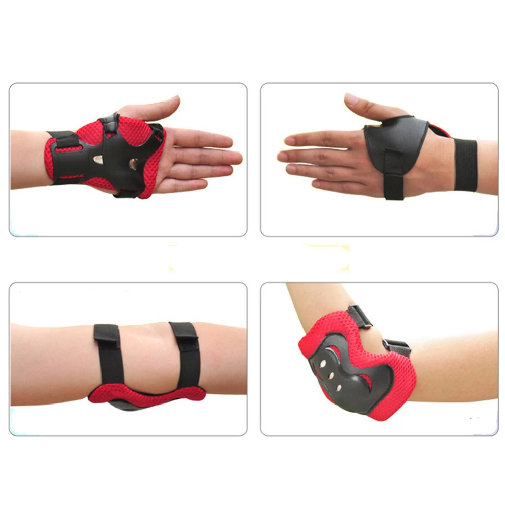 7 шт. Детский велосипедный шлем для катания на коньках налокотники колени