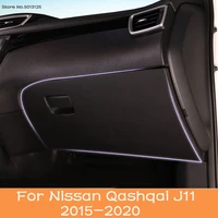 for nissan qashqai j11 2016 2017 2018 2019 2020 co pilot anti kick pad anti dirty pad mat cover storage box leather protector