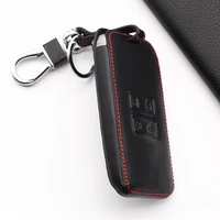high quality genuine leather car key card cover case fit for renault koleos kadjar keychain holder wallet protector accessories