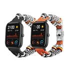 Ремешок для часов Huami Amazfit GTS с бисером в стиле ретро, кожаный, для Amazfit GTR, браслет, аксессуары для Amazfit Bip 20 мм
