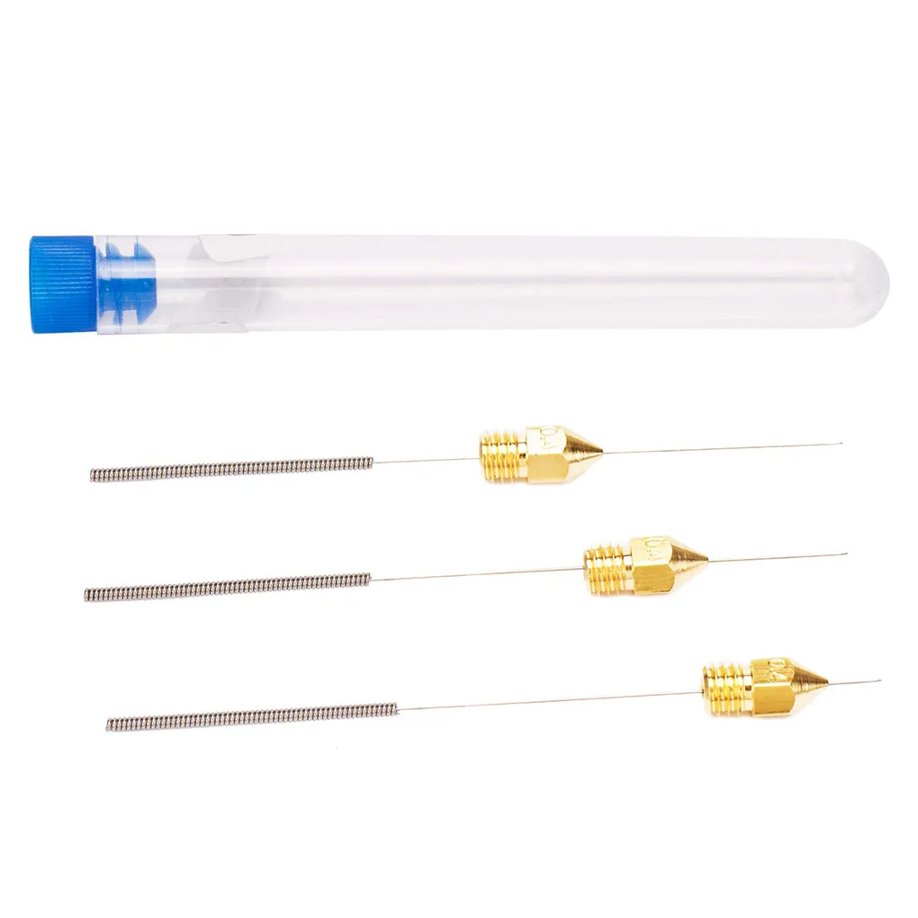 

20 шт. MK8 латунная головка сопла для 3D принтера, экструдерные сопла с очищающими деталями