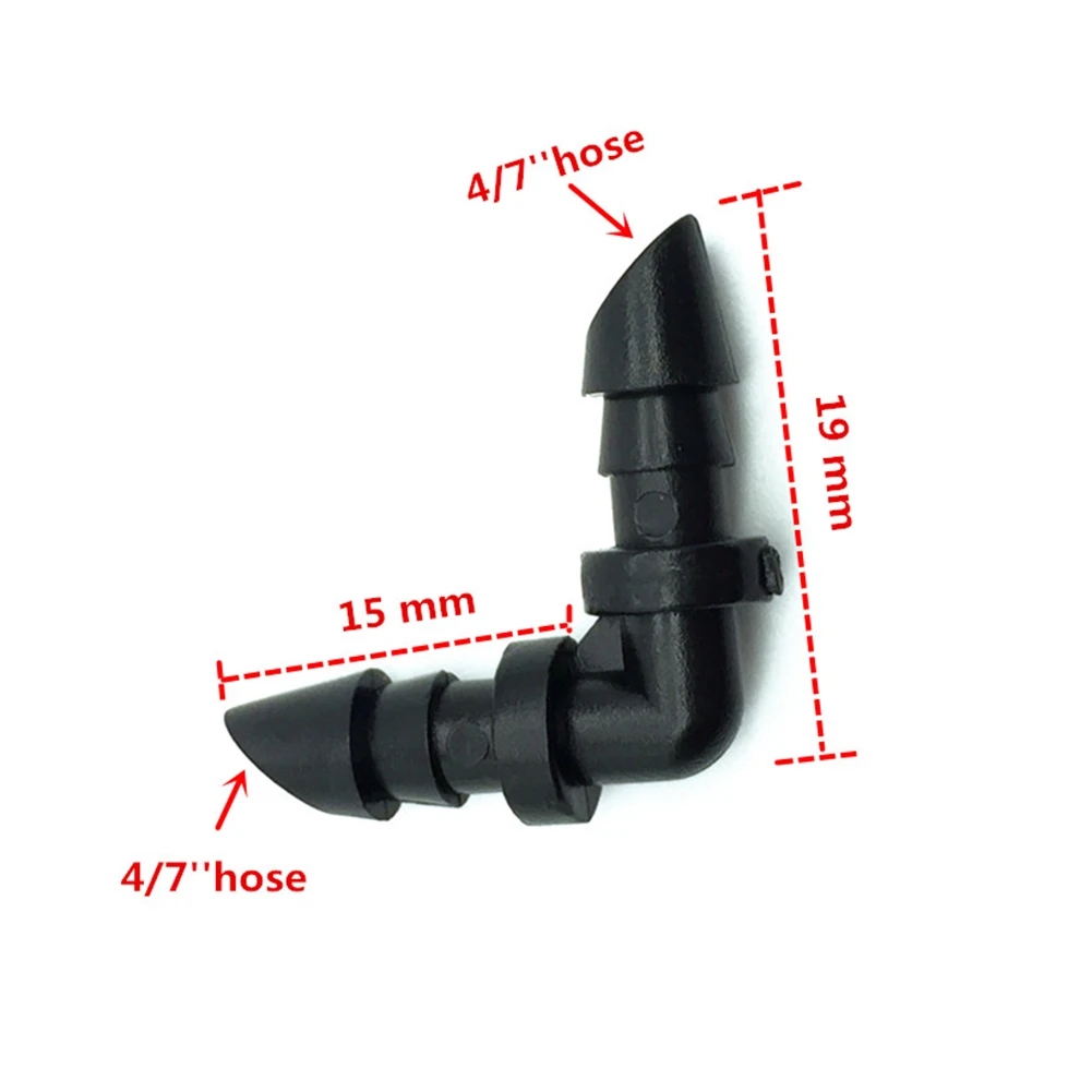 

Mist Irrigation System Garden Watering Accessories Mist Cooling System with 33ft Hose Quick Adapter 12pcs Misters 12pcs Tee More