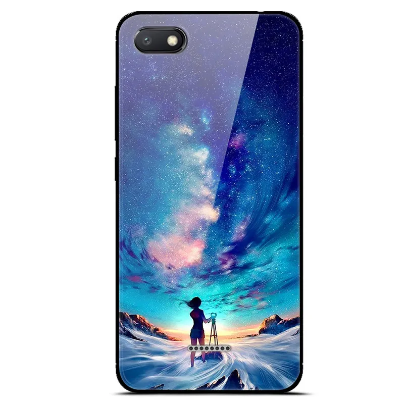 19 For Xiaomi Redmi 6A Case Cover Luxury Tempered Glass Case Phone Cover For Xiomi Redmi 6A 6 A A6 Phone Back Fundas Redmi 6A Case - Цвет: 19