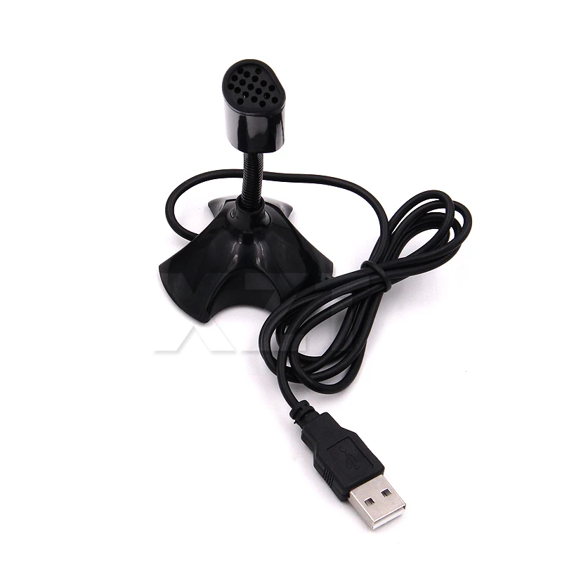 Регулируемый USB микрофон для ноутбука Mac настольного ПК записывающего студийного