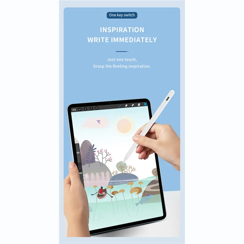 

Universal Type-C Stylus Upgrade 3rd Generation,for iPad Pencil Stylus Pen for Apple iPad Pencil Touch Pen USB-C Mi Pad Huawei