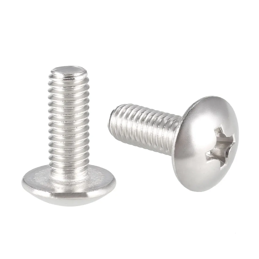 

uxcell Machine Screws, M6x16mm Phillips Truss Head Screw, 304 Stainless Steel, Fasteners Bolts 10Pcs