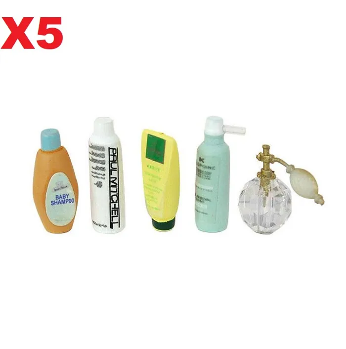 1:12 миниатюрная мебель для кукольного домика гель душа и шампуня ванной 5 шт. в