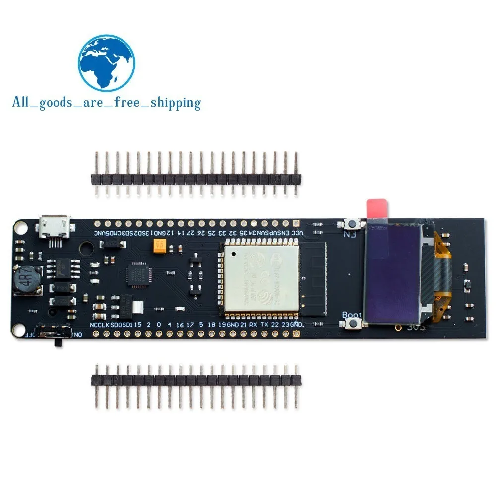 0,96 дюймовый oled-дисплей 18650 литиевая батарея WiFi Bluetooth щит ESP32 ESP-32 ESP8266 CP2102 модуль макетной платы