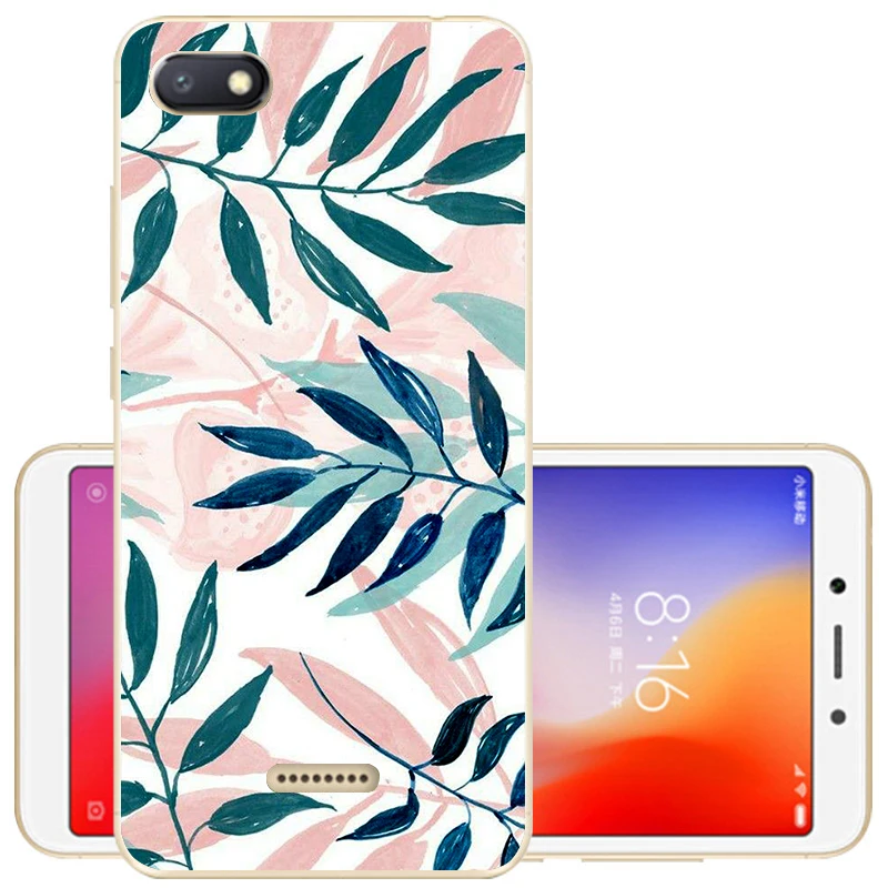 Чехол для Xiaomi Redmi 6A Redmi 6, чехол для Redmi 6A Couqe, Мягкая силиконовая задняя крышка, защитный чехол из ТПУ для Redmi6 6 A, чехол для телефона s - Цвет: 48