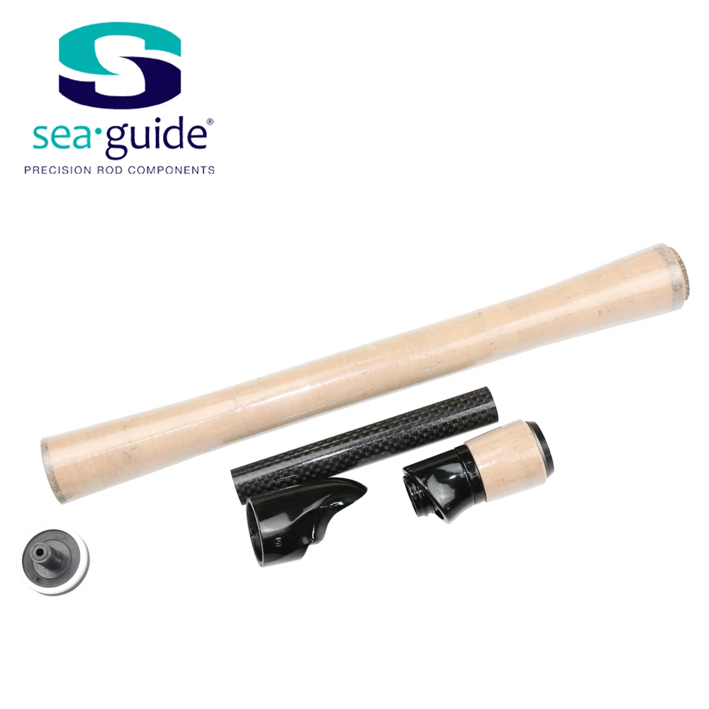 SeaGuide 1Set Spinning Casting Reel Seat 4A Cork Full Length Handle Kit Lure Rod DIY Fishing Component Pole Accessory Repair | Спорт и