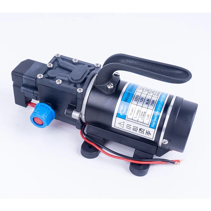 12V 100W 1.1Mpa 130PSI 8.3A 8L/мин сельскохозяйственный Электрический микро водяной насос водяная пленка высокого Давление самовсасывающий насос