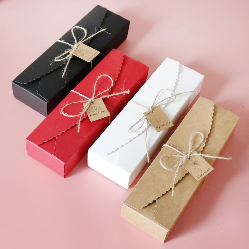 

20sets Kraft Candy Boxes Wedding Birthday Party Favor Bag Gift Box DIY Cookie Food Packaging Box Jewelry Box with Tags String