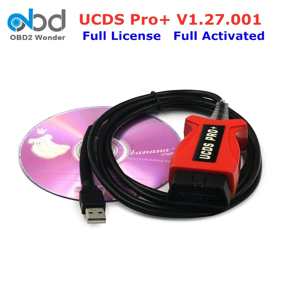 Диагностический прибор UCDS Pro + FOCOM для Ford V1.27.001 OBD2 с 32 жетонами полная лицензия