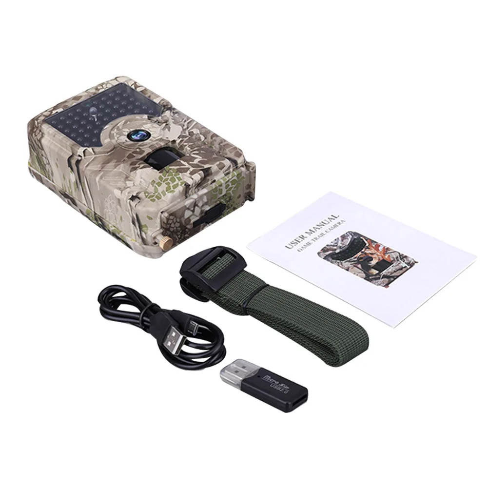 

Hunting Camera 1080P HD Infrared IP54 Low Glow Outdoor Wildlife Photo Trap Trail Scouting Animal Waterproof Night Vision
