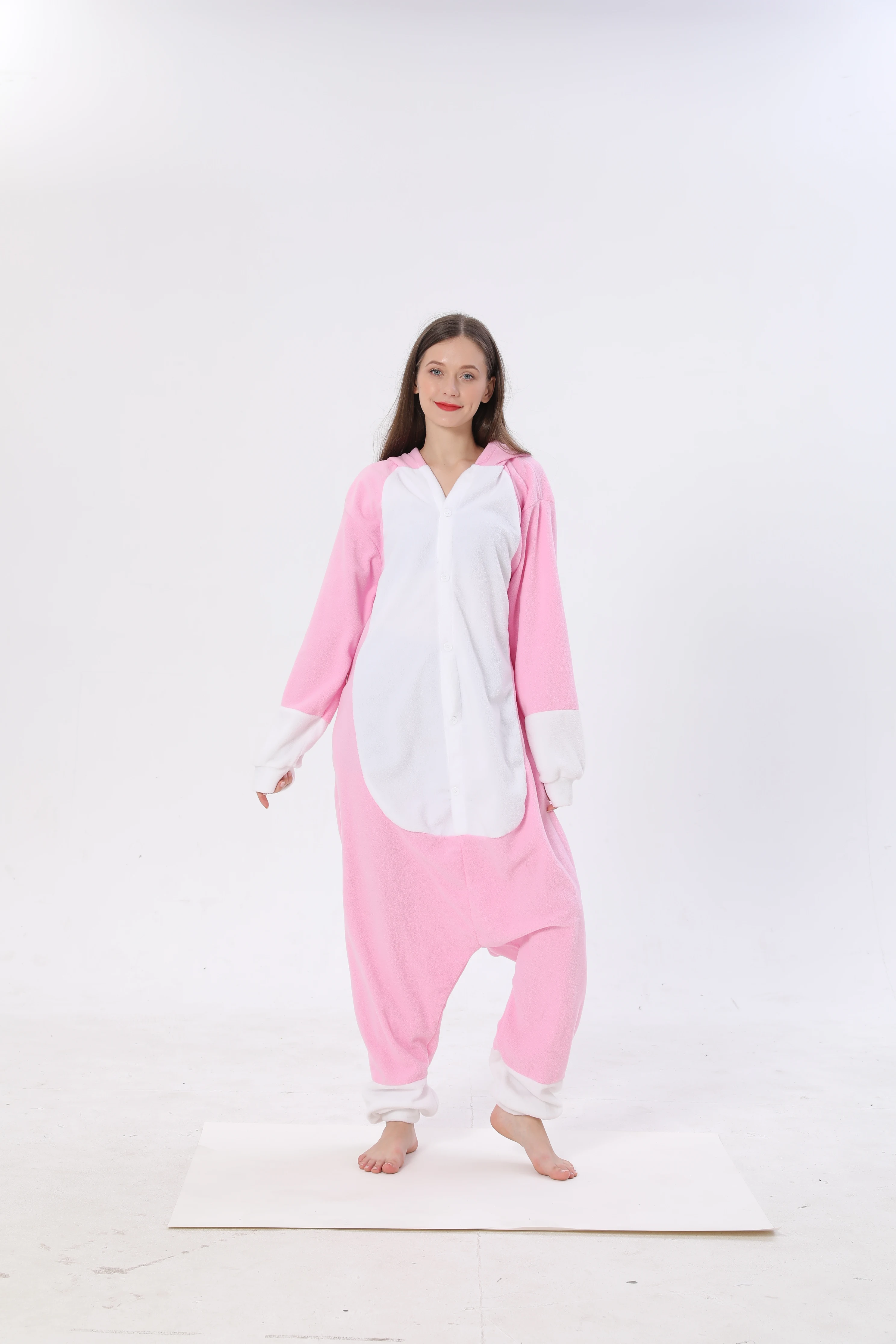 Кигуруми HKSNG пижама-кигуруми голубого цвета для взрослых с изображением животных