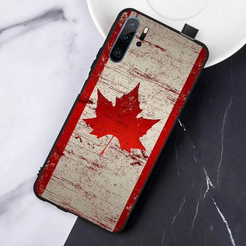 

Canadian flag Red maple leaf banner Phone Case For Huawei honor Mate P 10 20 30 40 Pro 10i 9 10 20 8 x Lite