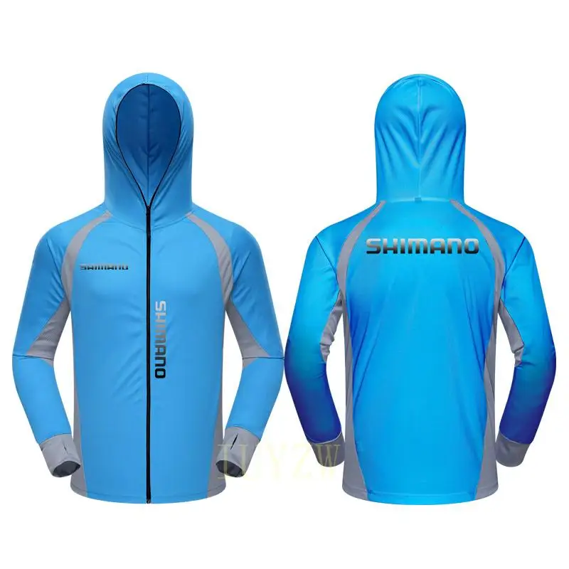 

Shimanos Fishing Jacket Breathable Clothing Fishing Shirt Solid Quick Drying Shirt Men's Sun Protection Summer Fishing Clothes