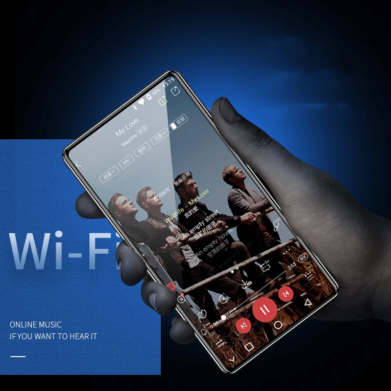 Mp3 mp5 полноэкранный wifi Интернет видео плеер Walkman студенческий Ультратонкий Bluetooth