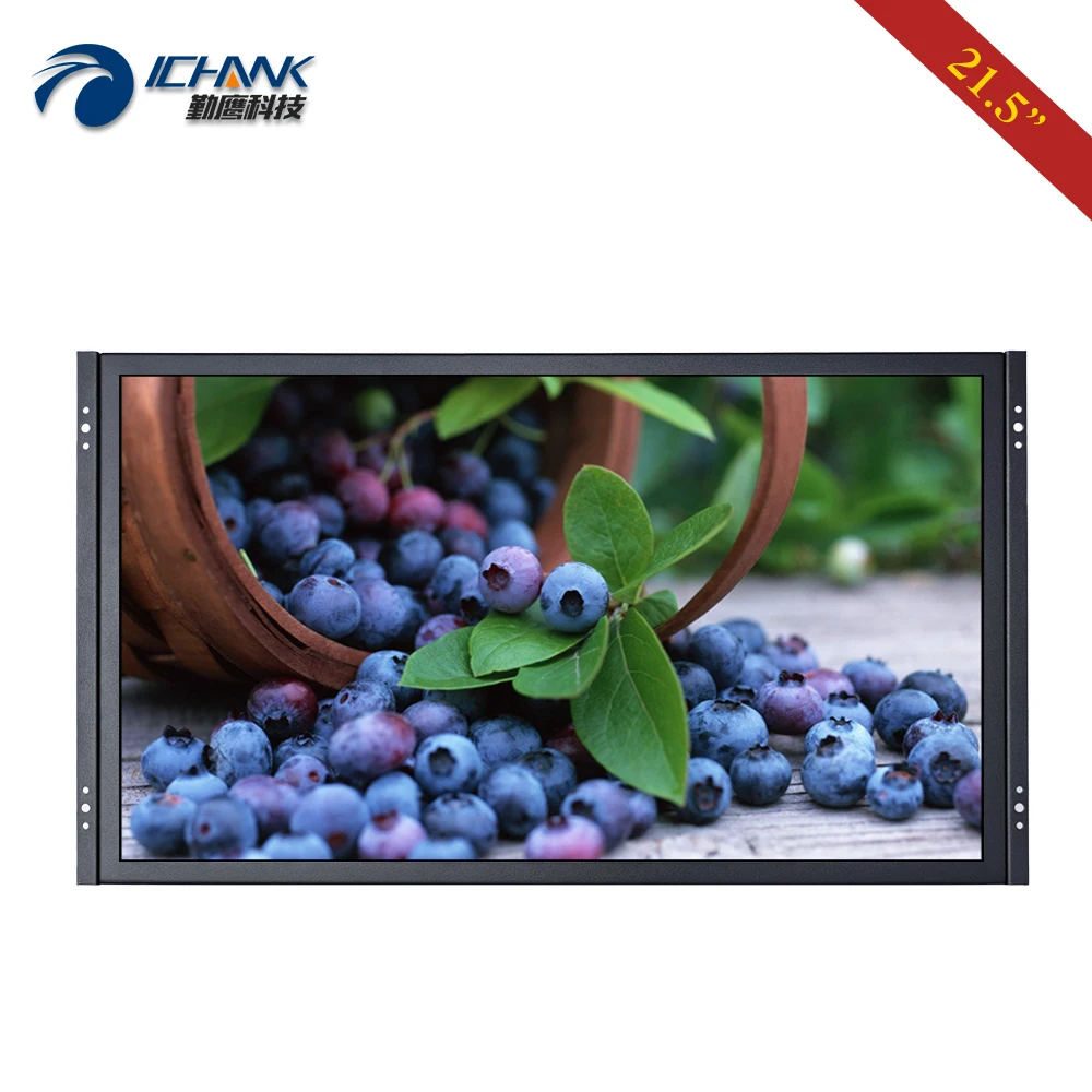 ZK215TN-59/21.5" inch 1920x1080p Widescreen Power On Boot HDMI BNC Metal Shell Embedded Open Frame Remote Control LCD PC Monitor