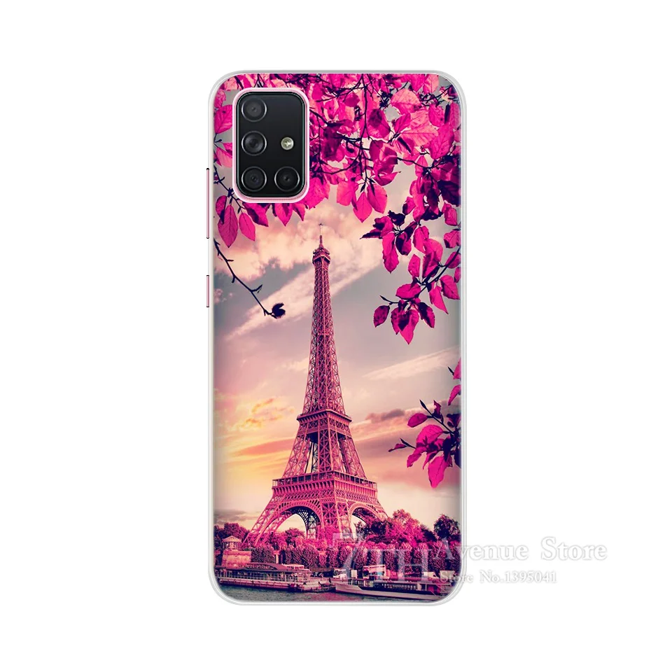 Для Samsung Galaxy A71 Чехол задний Бампер Мягкий силиконовый TPU чехол для телефона A715